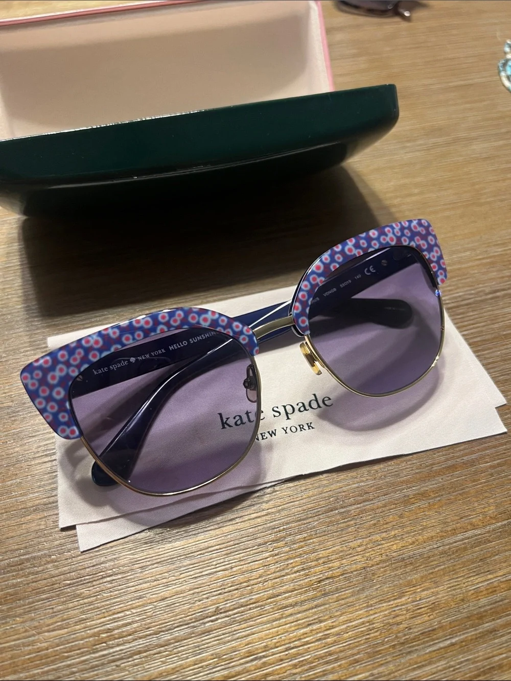 kate spade floral cat-eye sunglasses